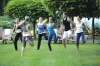 Heviz Hotel NaturMed Carbona - aerobic in the garden Heviz Hotel NaturMed Carbona - aerobic in the garden